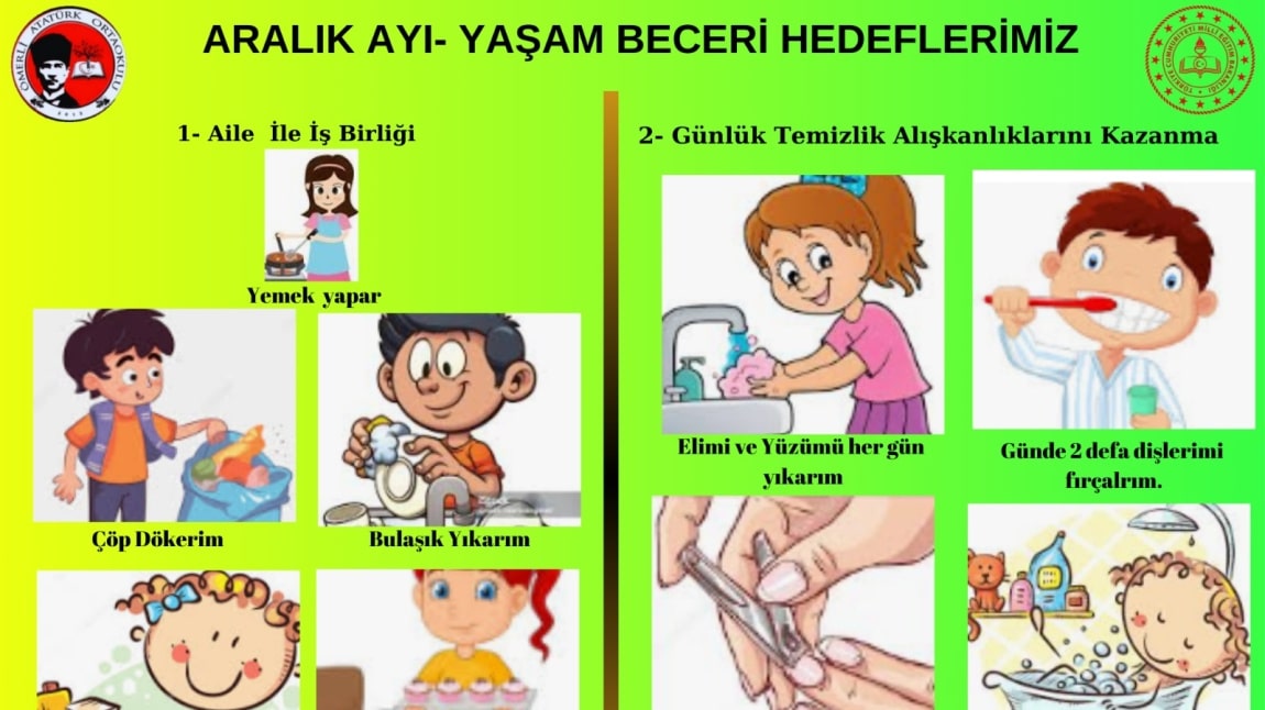 Aralık Ayı Yaşam Becerileri Projesi 